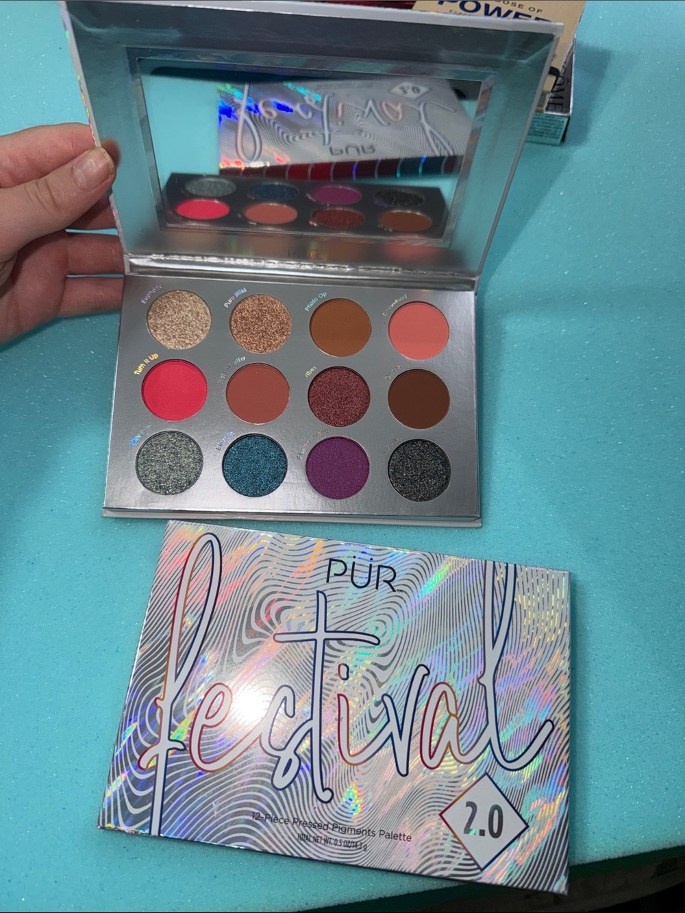 PUR Festival 2.0 Eyeshadow Palette — Pink, Purple, Blue, Brown, Gold, Coral